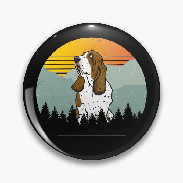 Item preview, Retro Sun Basset Hound Dog Gift  designed and sold by Guarddogdrive.