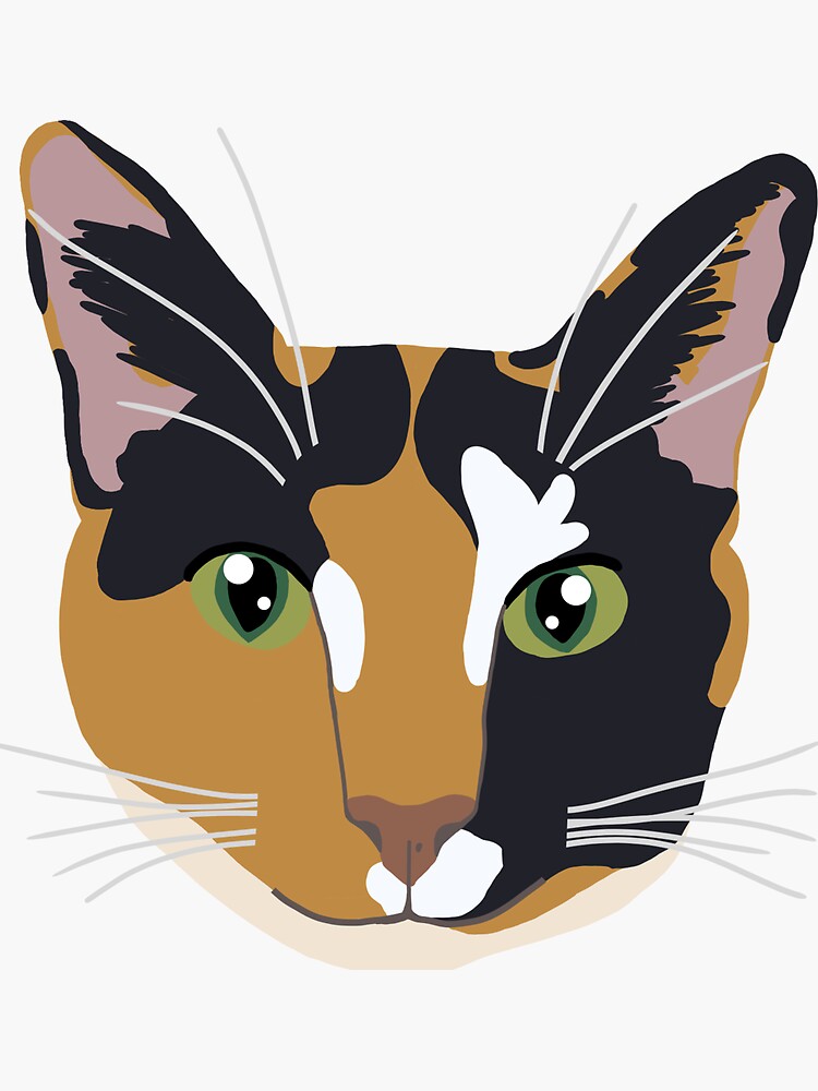 Calico  Sticker for Sale by lucianavee