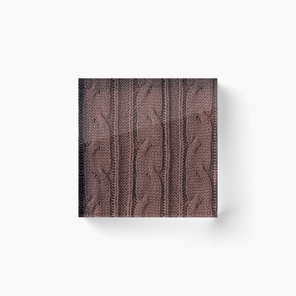 Item preview, Brown plait jersey cloth texture designed and sold by Arletta Cwalina.
