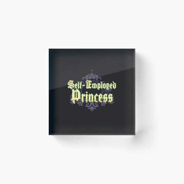 Item preview, Self-Employed Princess - Dark Crown Light Yellow designed and sold by Chubuter.