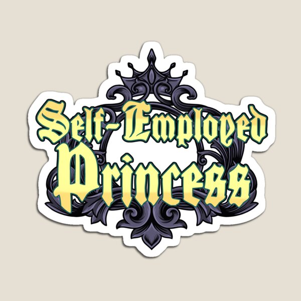Item preview, Self-Employed Princess - Dark Crown Light Yellow designed and sold by Chubuter.