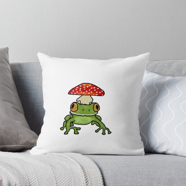 Item preview, Frog in Mushroom Hat designed and sold by oh-to-be-a-frog.