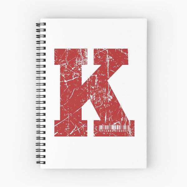 Item preview, Red Grunge Monogram Letter "K" I Am Unique designed and sold by SunnyStreet.