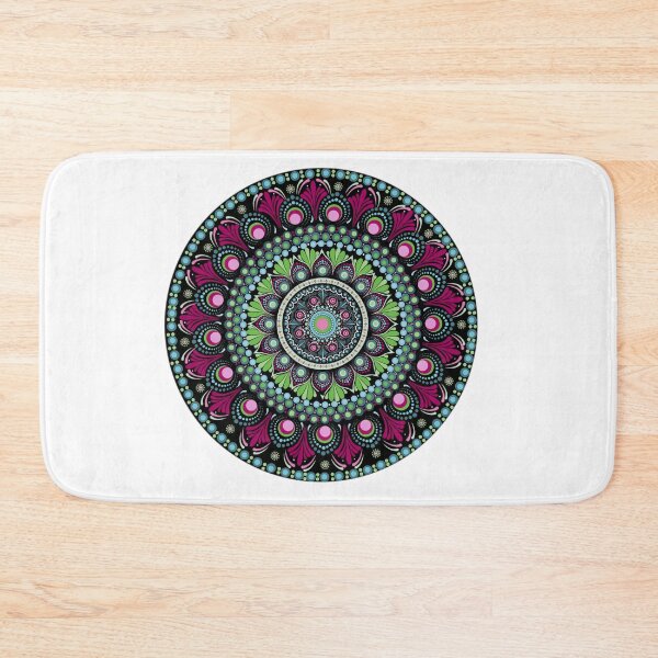 Item preview, Pink, Green, and Teal Dotted Mandala designed and sold by Cedarrue.