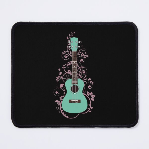 Item preview, Surf Green Ukulele Flowering Vines designed and sold by nightsworthy.
