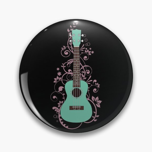 Item preview, Surf Green Ukulele Flowering Vines designed and sold by nightsworthy.