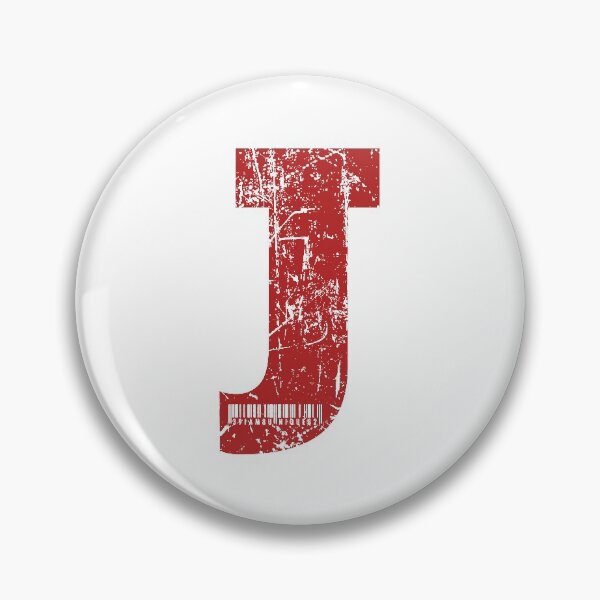Item preview, Red Grunge Monogram Letter "J" I Am Unique designed and sold by SunnyStreet.