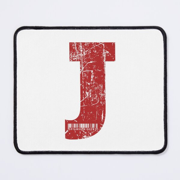 Item preview, Red Grunge Monogram Letter "J" I Am Unique designed and sold by SunnyStreet.