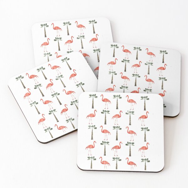 Item preview, Plastic Pink Flamingos Palm Tree Kitschy Camping Faded Shirt designed and sold by BingenheMeyer.