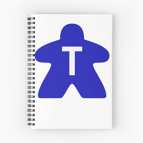 Artikelvorschau, "T" Meeple in Blau entworfen und verkauft von Narellish.