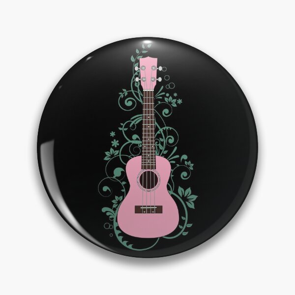 Item preview, Pink Ukulele Flowering Vines designed and sold by nightsworthy.