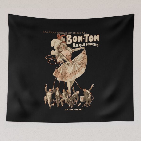 Item preview, Men Women Bon Ton Burlesque Funny Men Fan designed and sold by GladysBaumbach.