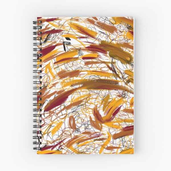 Item preview, Gold Maroon Black Orange Colorful Abstract Art Scribble Print Pattern Design designed and sold by hopecope.