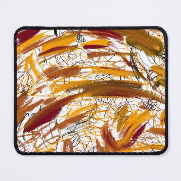 Item preview, Gold Maroon Black Orange Colorful Abstract Art Scribble Print Pattern Design designed and sold by hopecope.