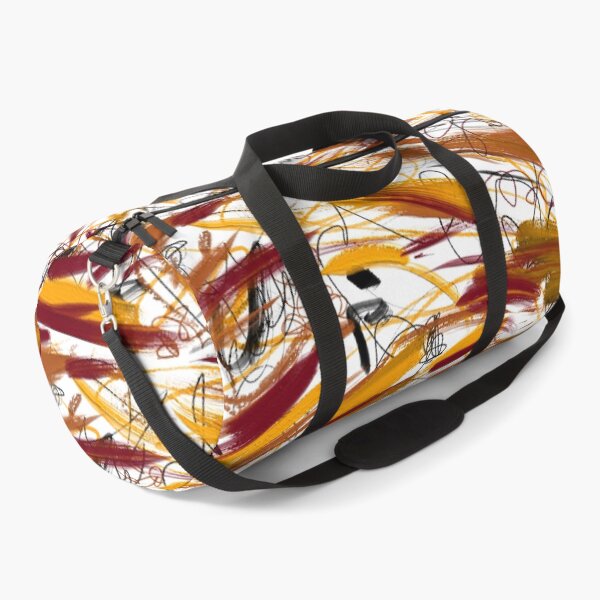 Item preview, Gold Maroon Black Orange Colorful Abstract Art Scribble Print Pattern Design designed and sold by hopecope.