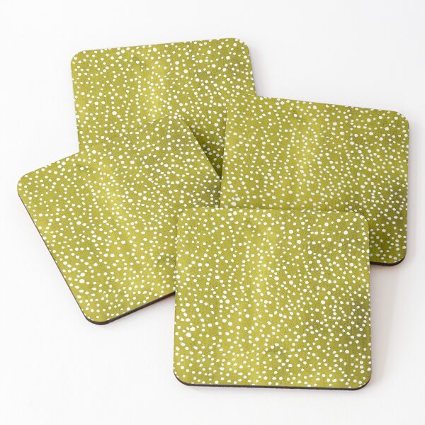 Item preview, Infinite Web White Dots Over Olive designed and sold by studioanalog.