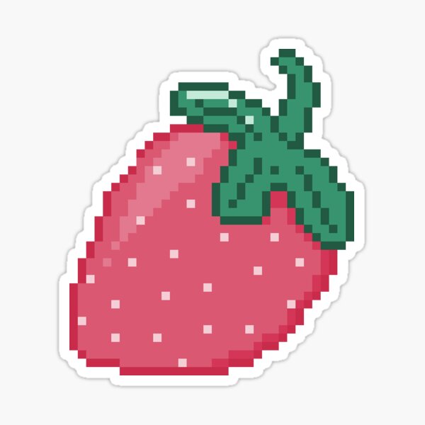 Strawberry pixel art kit – Noteworthy Art Kits