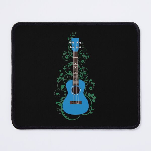 Item preview, Blue Ukulele Flowering Vines designed and sold by nightsworthy.