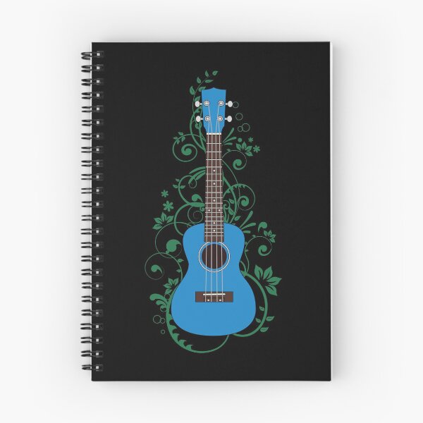 Item preview, Blue Ukulele Flowering Vines designed and sold by nightsworthy.