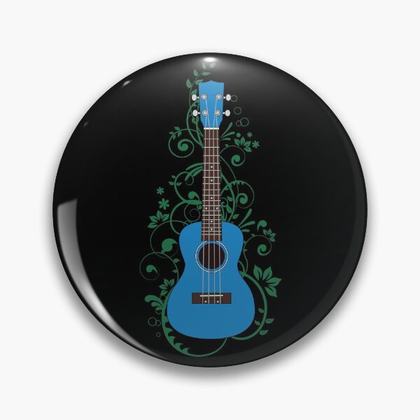Item preview, Blue Ukulele Flowering Vines designed and sold by nightsworthy.