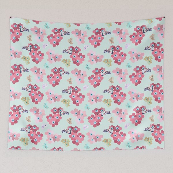 Item preview, Nomeolvides rosa floral designed and sold by OranelloDesigns.