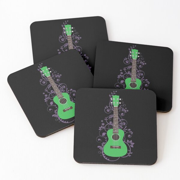 Item preview, Green Ukulele Flowering Vines designed and sold by nightsworthy.