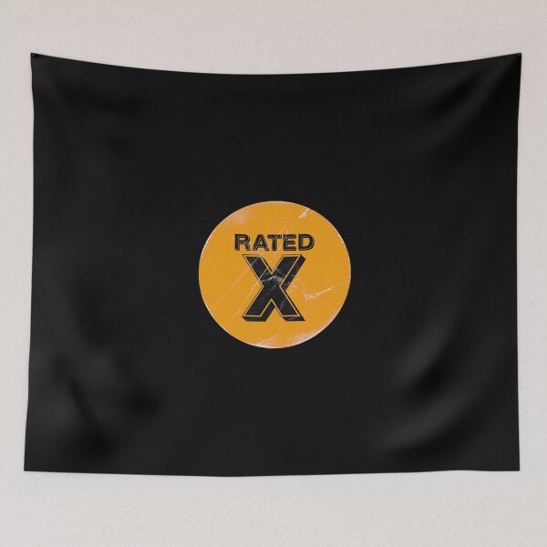 Item preview, Rated X Retro VHS Sticker designed and sold by wildeyemovies.