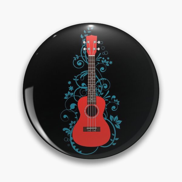 Item preview, Red Ukulele Flowering Vines designed and sold by nightsworthy.