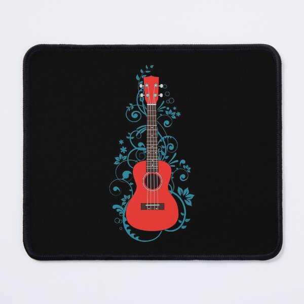 Item preview, Red Ukulele Flowering Vines designed and sold by nightsworthy.