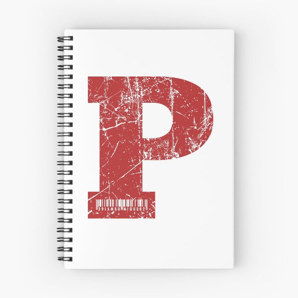Item preview, Red Grunge Monogram Letter "P" I Am Unique designed and sold by SunnyStreet.