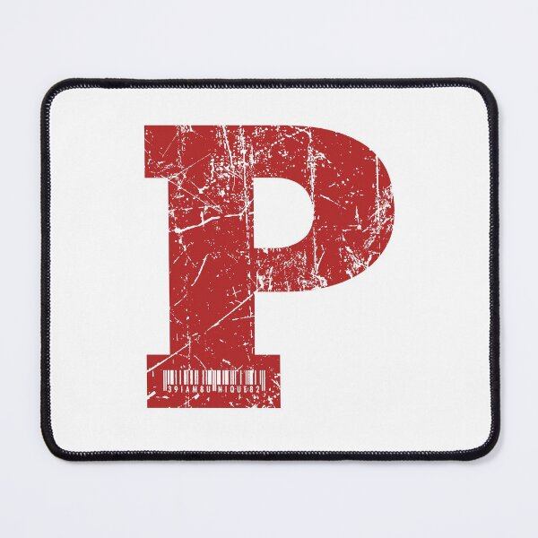Item preview, Red Grunge Monogram Letter "P" I Am Unique designed and sold by SunnyStreet.