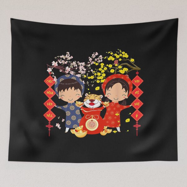 Item preview, Vietnamese Lunar New Year Chuc Mung Nam Moi 2022 Boys Girls designed and sold by Nena12312.