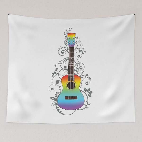 Item preview, Colorful Ukulele Flowering Vines designed and sold by nightsworthy.