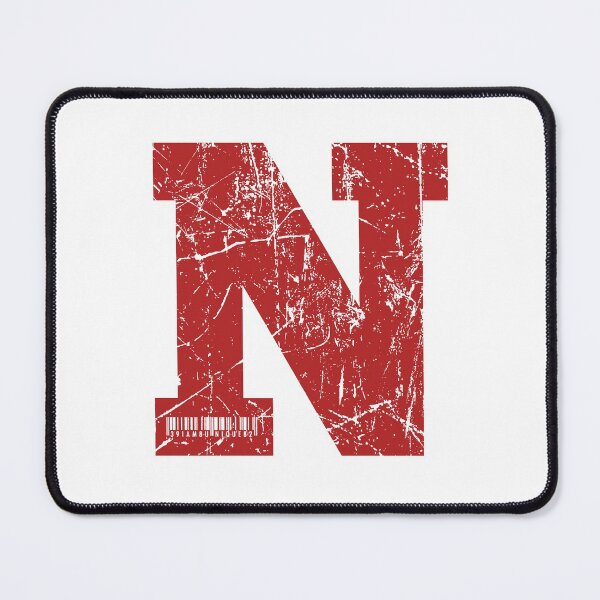 Item preview, Red Grunge Monogram Letter "N" I Am Unique designed and sold by SunnyStreet.