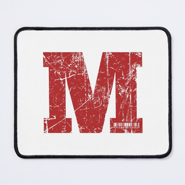 Item preview, Red Grunge Monogram Letter "M" I Am Unique designed and sold by SunnyStreet.