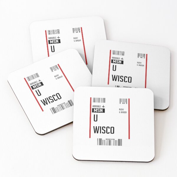 Item preview, University of Wisconsin Boarding Pass designed and sold by Becca Miller.