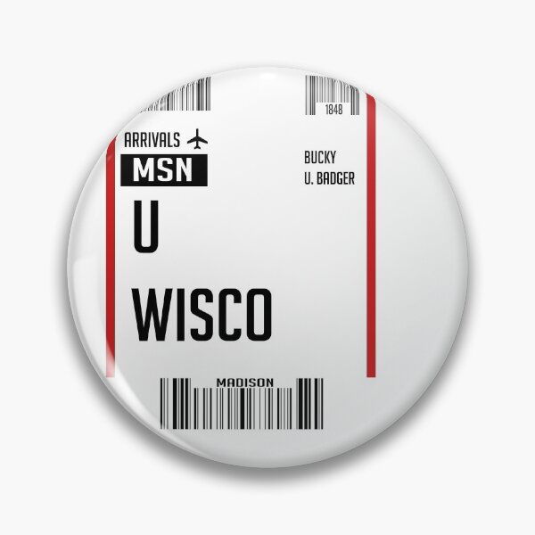 Item preview, University of Wisconsin Boarding Pass designed and sold by Becca Miller.