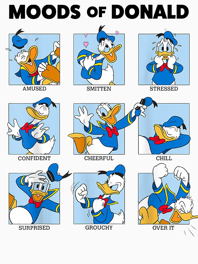 Discover Moods Of Donald Duck Box  Classic T-Shirt