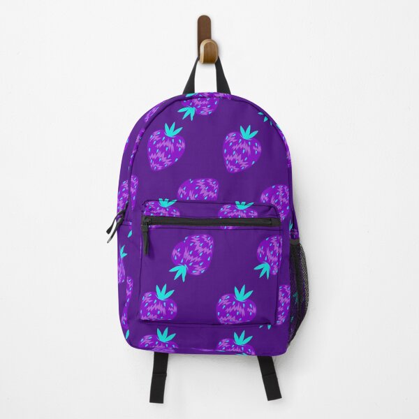 Item preview, Bright juicy print with purple strawberries designed and sold by Verchikowl.