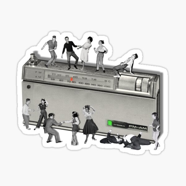 Portable Music from the 50's Sticker