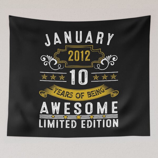 Item preview, 10 Year Old Awesome Since January 2012 Gifts 10th Birthday designed and sold by Nena12312.