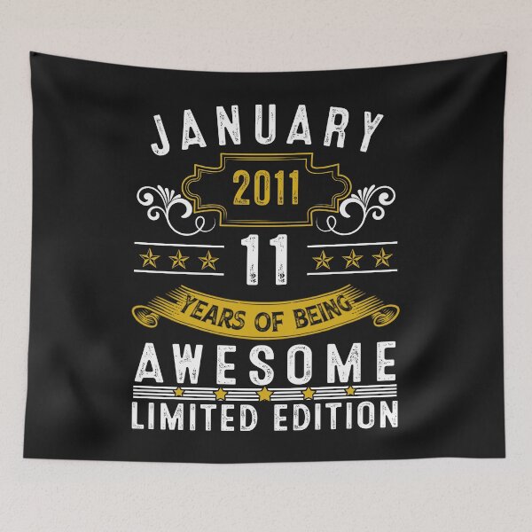 Item preview, 11 Year Old Awesome Since January 2011 Gifts 11th Birthday designed and sold by Nena12312.