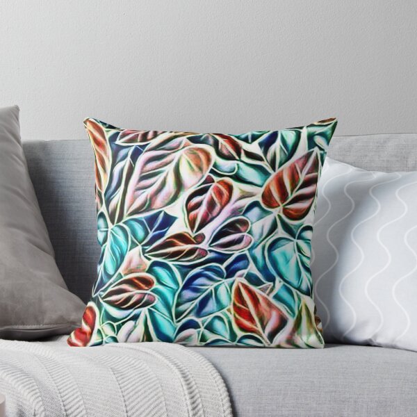 Item preview, retro, leaves, multicolored, endless pattern, designed and sold by Maria Mihailova.