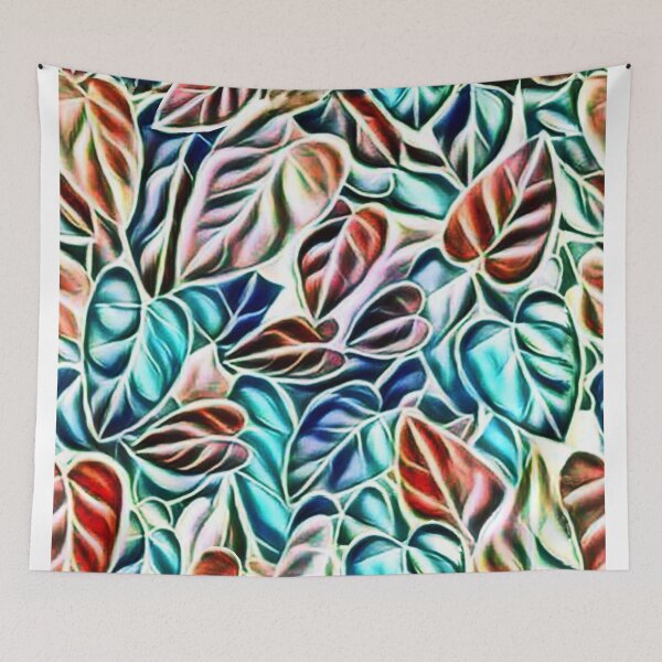 Item preview, retro, leaves, multicolored, endless pattern, designed and sold by Maria Mihailova.