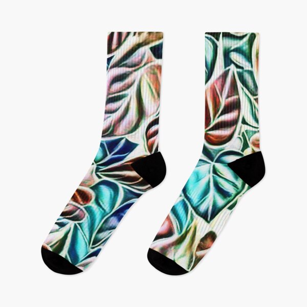 Item preview, retro, leaves, multicolored, endless pattern, designed and sold by Maria Mihailova.