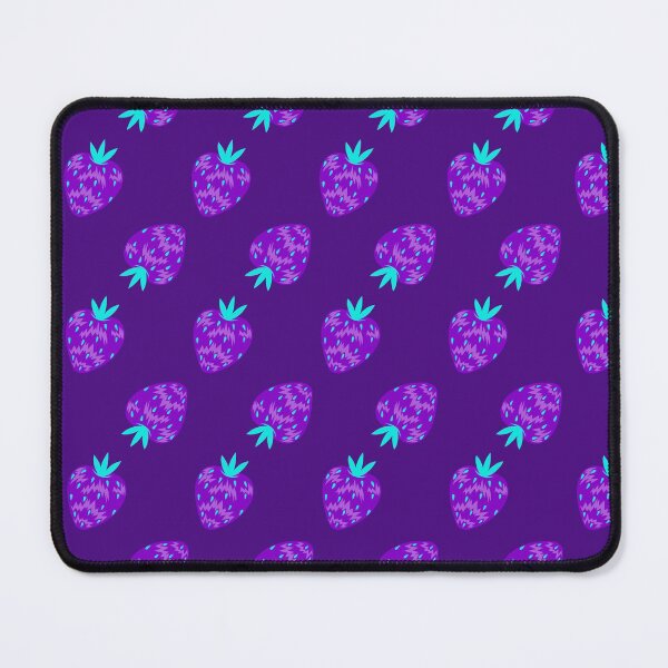 Item preview, Bright juicy print with purple strawberries designed and sold by Verchikowl.