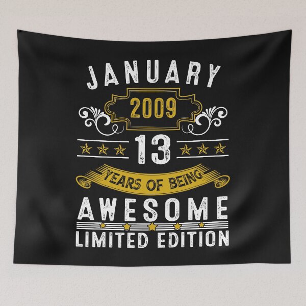 Item preview, 13 Year Old Awesome Since January 2009 Gifts 13th Birthday designed and sold by Nena12312.