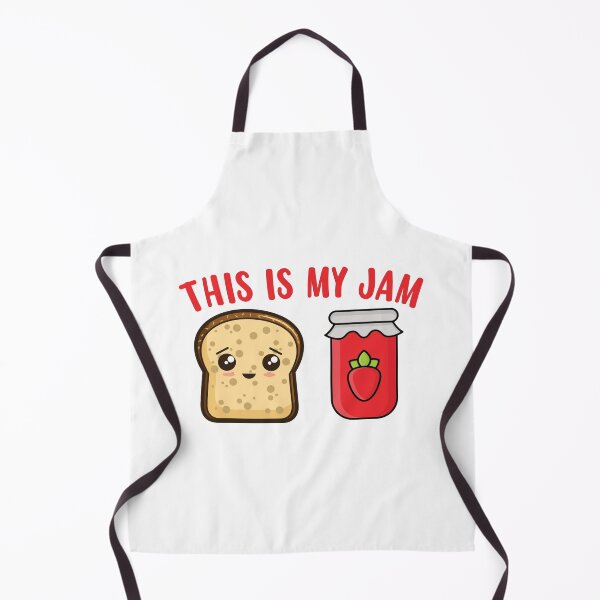 Artikelvorschau, This Is My Jam Kawaii Bread And Strawberry Jam entworfen und verkauft von Designs By David.
