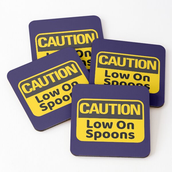 Item preview, Caution: Low On Spoons designed and sold by EmyBeeDesigns.