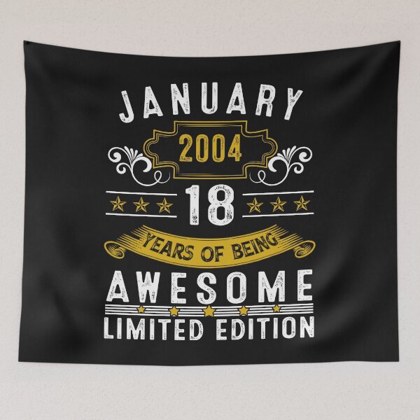 Item preview, 18 Year Old Awesome Since January 2004 Gifts 18th Birthday designed and sold by Nena12312.